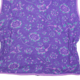 BROOKS Womens Purple Patterned Fleece Full Zip S Floral Print Casual Jumper