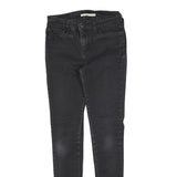 LEVI'S 710 Womens Black Slim Skinny Denim Medium W26 L30 Stretch Cotton Blend