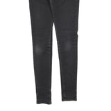 LEVI'S 710 Womens Black Slim Skinny Denim Medium W26 L30 Stretch Cotton Blend