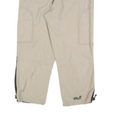 JACK WOLFSKIN Mens Polyester Beige & Black Regular Tapered Trousers W32 L25