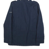 CARHARTT Mens Navy Blue Hooded Cotton Blend Jacket S Zip Casual Workwear