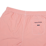NAUTICA Mens Shorts Pink Polyester Blend Casual 2XL W38 Drawstring Beachwear
