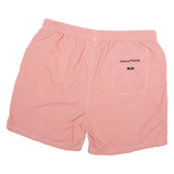 NAUTICA Mens Shorts Pink Polyester Blend Casual 2XL W38 Drawstring Beachwear