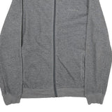 CALVIN KLEIN Mens Grey Zip Jacket M Cotton Plain Lightweight Casual Wear