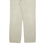 CARHARTT Mens Relaxed Beige Cotton Blend Zip Trousers W37 L34 Workwear Utility