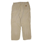 CARHARTT Mens Jeans Beige Regular Relaxed Cotton Blend W40 L34 Workwear Utility