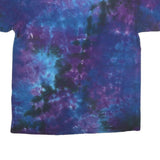 LIQUID BLUE Mens Blue & Purple Tie Dye T-Shirt XL Short Sleeve Crew Neck