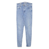 LEVI'S Womens Slim Blue Denim Jeans Zip W26 L27 Slim Fit Classic Cotton Blend