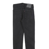LEVI'S 510 Mens Jeans Black Slim Skinny Denim Raw W28 L32 Stretch Cotton Blend