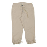 ARIZONA JEAN COMPANY Womens Beige Casual Shorts S W28 Drawstring Pockets Cropped
