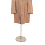 PLUCO Mens Beige Classic Cotton Blend Jacket L Button Closure Plain Elegant