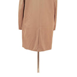 PLUCO Mens Beige Classic Cotton Blend Jacket L Button Closure Plain Elegant