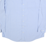 NAUTICA Mens Blue & White Shirt XL Cotton Blend Classic Button Down Collar Long