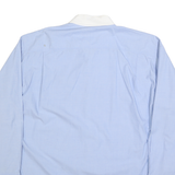 NAUTICA Mens Blue & White Shirt XL Cotton Blend Classic Button Down Collar Long