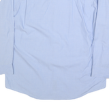 NAUTICA Mens Blue & White Shirt XL Cotton Blend Classic Button Down Collar Long