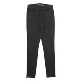 LEVI'S Womens Hi-Rise Skinny Slim Black Denim W25 L30 Stretch Cotton Blend Jeans