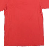 ADIDAS Mens Red Crew Neck Short Sleeve Graphic T-Shirt S Cotton Blend