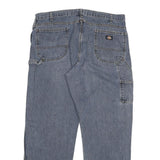 DICKIES Mens Relaxed Blue Denim Jeans W40 L32 Workwear Casual Zip Closure