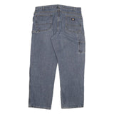 DICKIES Mens Relaxed Blue Denim Jeans W40 L32 Workwear Casual Zip Closure