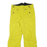 COLUMBIA Lined Womens Polyester Blend Yellow Relaxed Trousers W32 L30 Outdoor