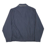 KINGFIELD Mens Blue Button Jacket L Polyester Blend Plain Classic Casual