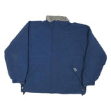 HELLY HANSEN Mens Blue L Shell Jacket Polyester Blend Zip Outdoor Casual Warm