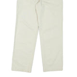 POLO RALPH LAUREN Mens Cotton Blend White Regular Straight Trousers W30 L27