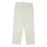 POLO RALPH LAUREN Mens Cotton Blend White Regular Straight Trousers W30 L27