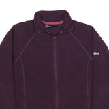 BERGHAUS Womens Purple Jacket UK 10 Polyester Zip Fleece Outdoor Warm Casual