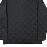 BARBOUR Girls Black Quilted Jacket XL Polyester Blend Button Closure Classic Fit