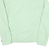 THE NORTH FACE Womens Mint Green Fleece Jacket S Polyester Blend Zip Casual