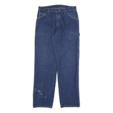 DICKIES Mens Jeans Blue Regular Straight Denim Medium W34 L32 Workwear