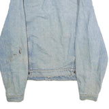 LEVI'S Mens Blue Denim Cotton Button Jacket L Plain Classic Fit Casual