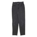 CALVIN KLEIN Womens Jeans Black Slim Skinny Denim W28 L32 Classic Zip Pockets