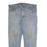 DICKIES Mens Regular Fit Jeans Blue Denim W36 L28 Classic Cotton Blend Zip