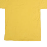 CHAMPION Mens Yellow Graphic T-Shirt M Short Sleeve Crew Neck Cotton Casual