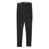 LEVI'S Womens Slim Black Denim Slim Jeans W26 L30 Stretch Cotton Blend
