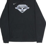 NIKE Mens Black Marce Herz Falcons Pullover Hoodie M Cotton Sports Logo