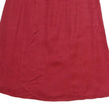 MAX MARA Womens Red Cotton A-Line Knee Length Woven Skirt L Stylish Casual Wear