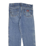 DICKIES Mens Regular Blue Denim Jeans W36 L32 Classic Cotton Blend Zip Pockets