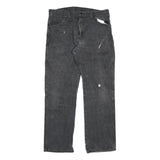 DICKIES Mens Jeans Black Regular Straight Denim W34 L32 Workwear Zip Closure