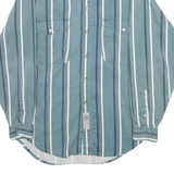 LEVI'S Mens Blue & White Striped Cotton Shirt S Casual Button Front