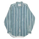 LEVI'S Mens Blue & White Striped Cotton Shirt S Casual Button Front