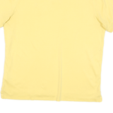 TOMMY HILFIGER Mens Yellow Polo Shirt L Cotton Blend Short Sleeve Plain Casual
