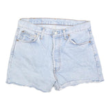 LEVI'S Womens Denim Blue Cut-Off Shorts M W30 Casual Cotton Blend 501