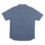 LEVI'S Mens Blue Cotton Blend Star Print Short Sleeve Shirt L Casual Summer