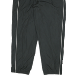 REEBOK Mens Joggers Black Slim Tapered L W34 L30 Sports Logo Track Pants