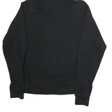 CHAMPION Mens Black ¼ Zip Hoodie S Cotton Casual Sweatshirt