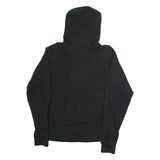 CHAMPION Mens Black ¼ Zip Hoodie S Cotton Casual Sweatshirt