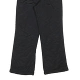 SUPER EU Womens Black Straight Leg Trousers W28 L28 Polyester Blend Woven Zip